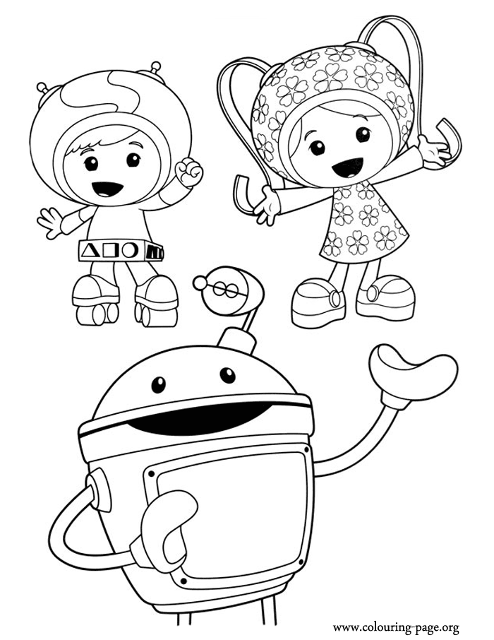 Pin Team Umizoomi Printable Coloring Pages Az