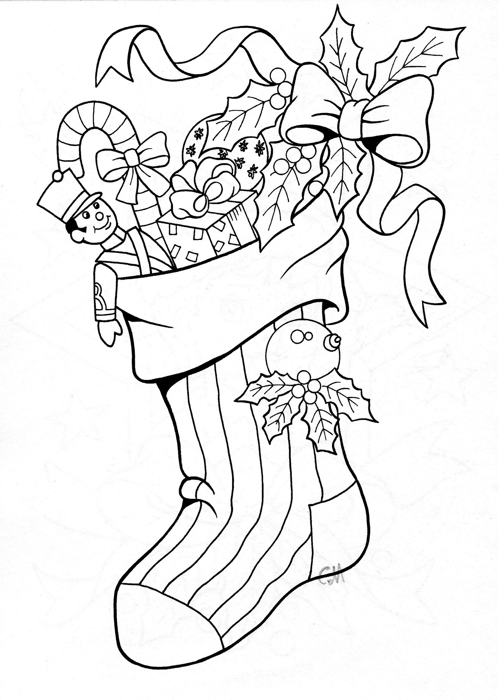 Stocking Coloring Worksheet | Printable Worksheets and Activities for  Teachers, Parents, Tutors and Homeschool Families