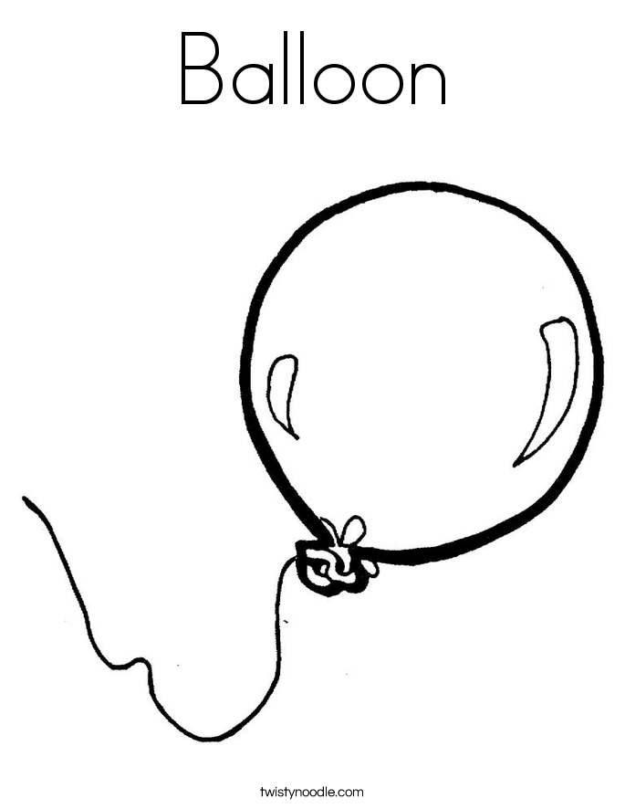 Balloon Coloring Pages