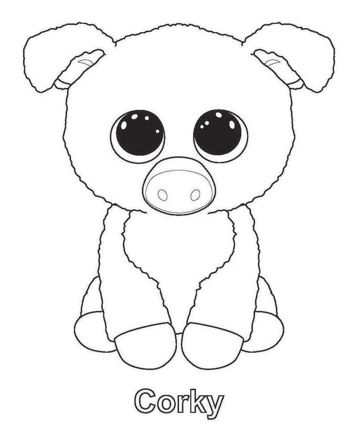 Corky from beanie boo coloring sheet ...