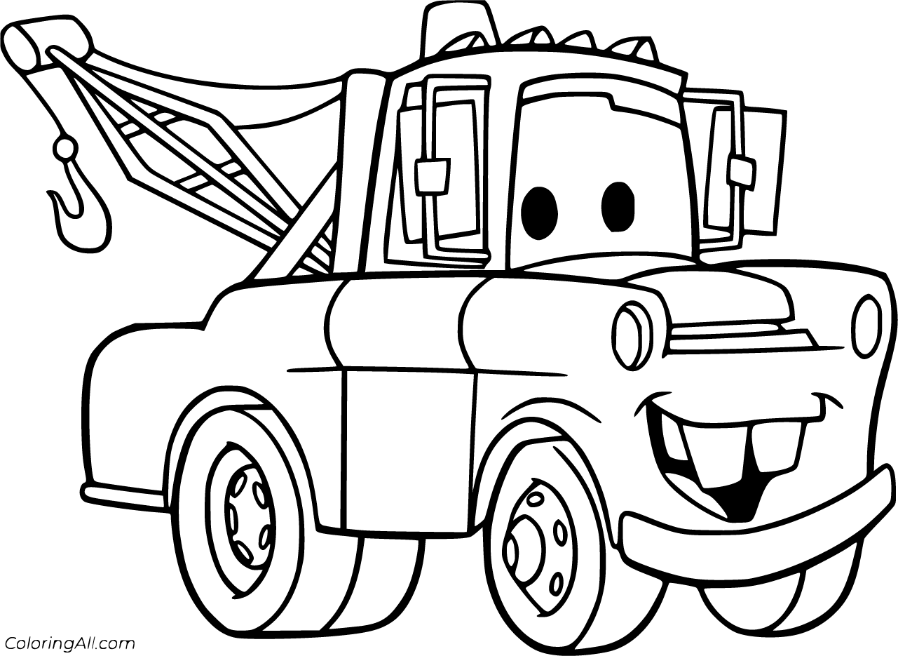 Mater Coloring Page - Coloring Nation