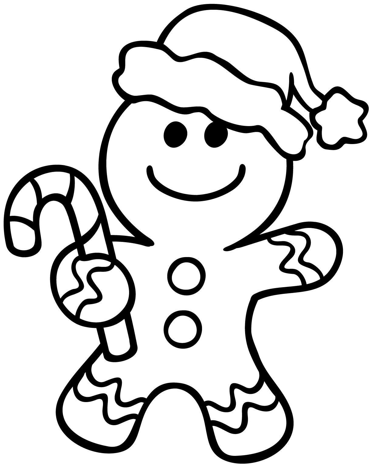 Gingerbread Man Coloring Page - Get ...