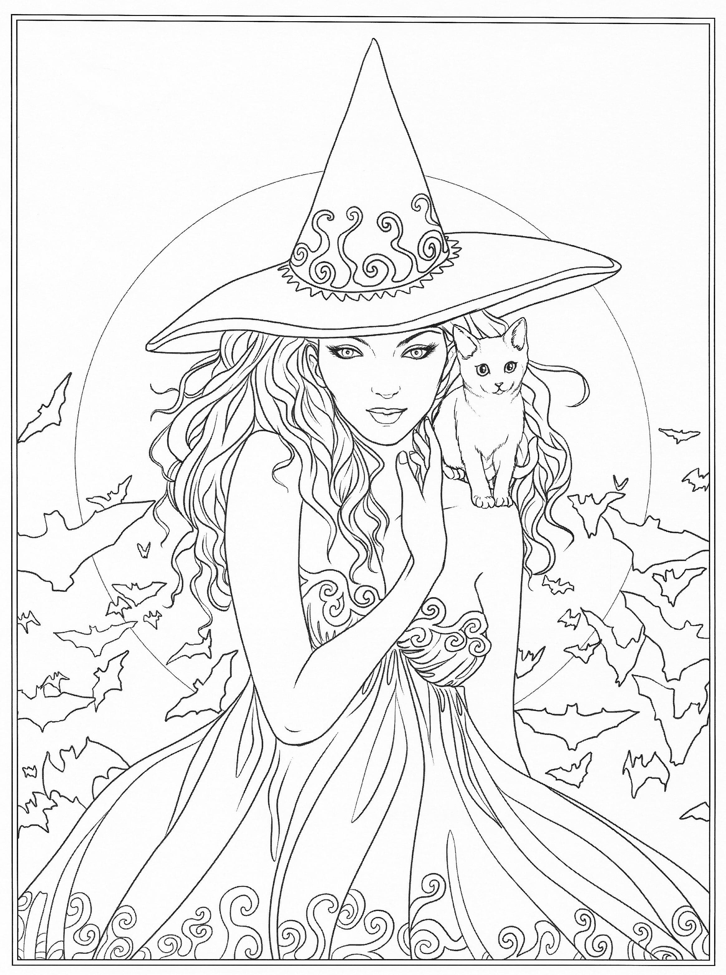 Halloween Coloring Pages for Adults | 100 Pictures Free Printable