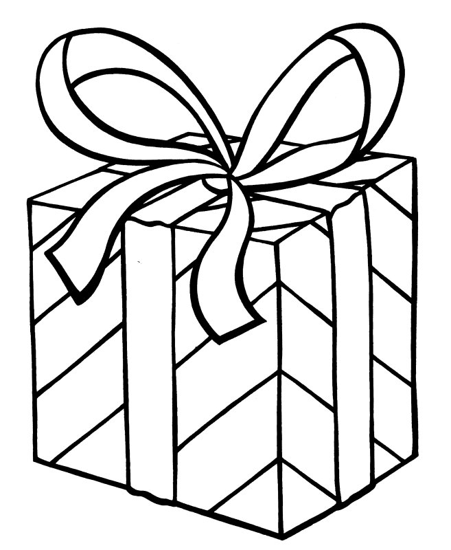 Christmas Gift Box Coloring Pages - GetColoringPages.com
