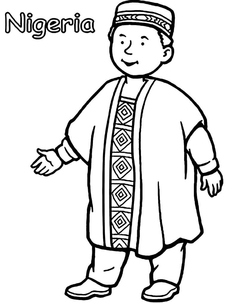 Nigerian Coloring Page - Free Printable Coloring Pages for Kids
