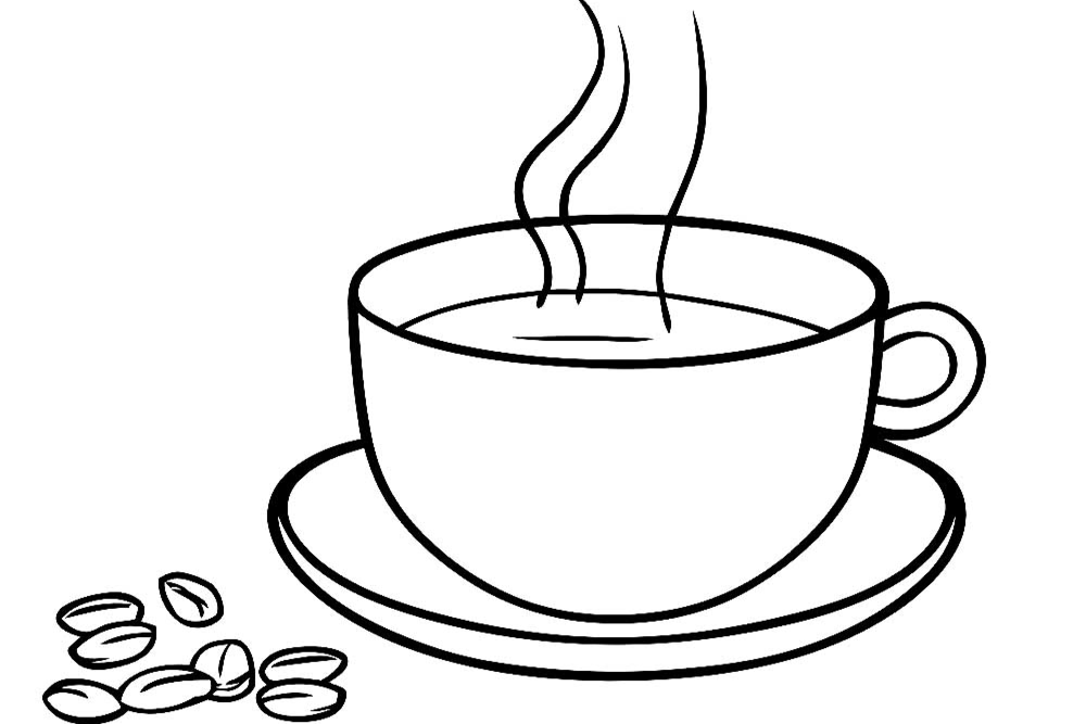 Coffee Coloring Pages