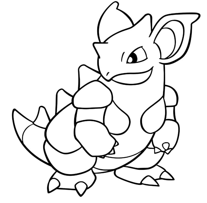 Pokemon Nidoqueen Coloring Page - Free Printable Coloring Pages for Kids