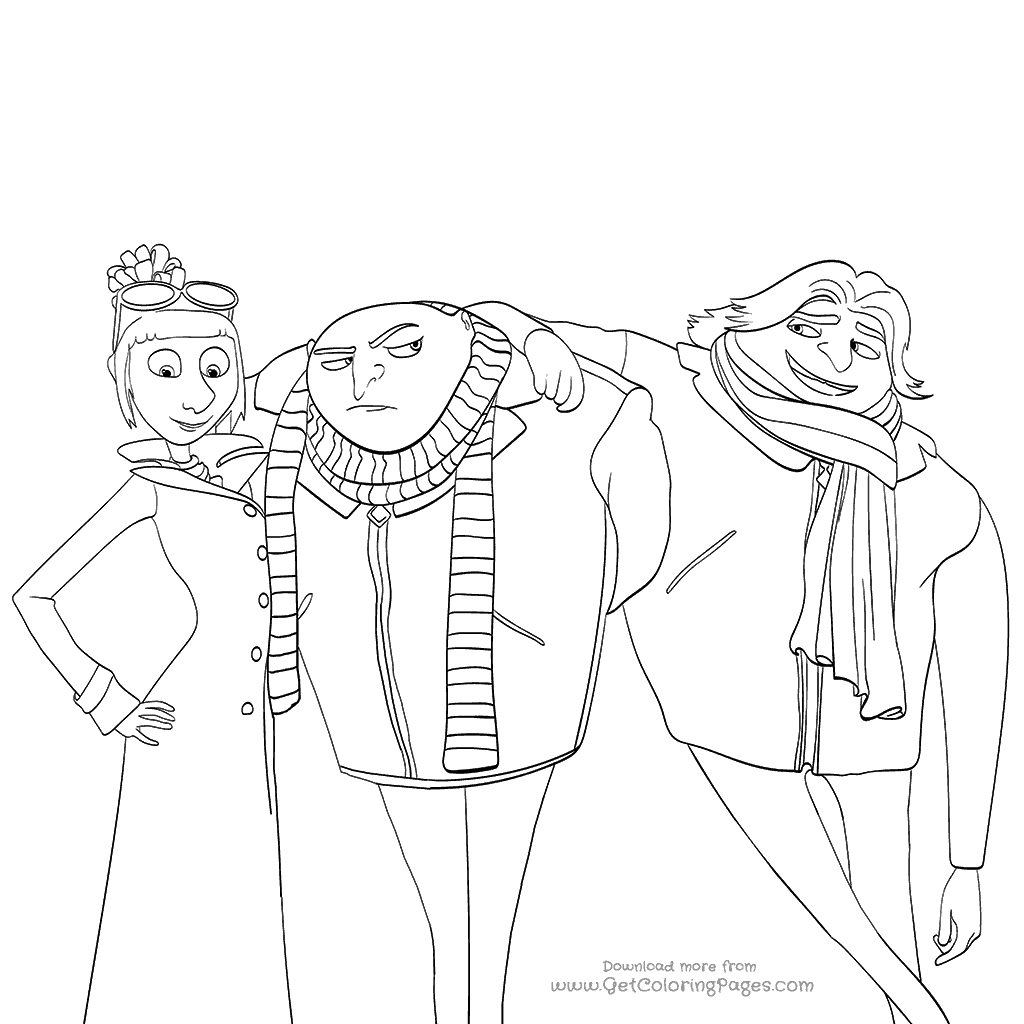 Gru Coloring Pages at GetDrawings | Free download