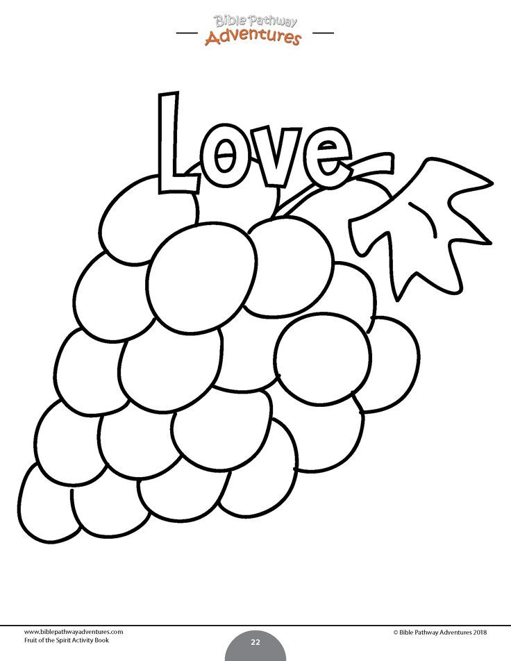 Fruit of the Spirit Coloring Activity Book | Color activities ...
