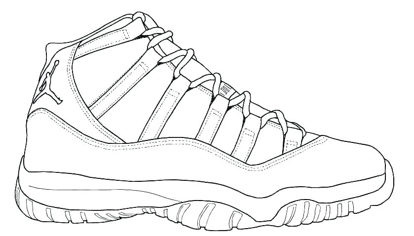 Jordan Coloring Pages Shoes Online Air Free Printable – paka ...