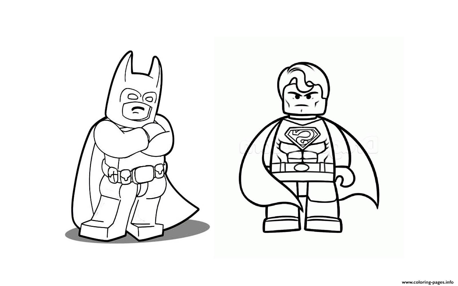Lego Superheroes - Batman vs Superman | Coloring pages ...
