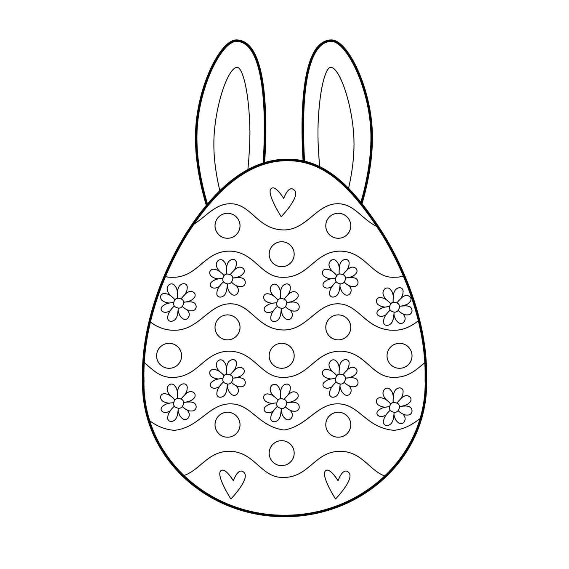 10 Best Adult Easter Egg Coloring Pages Printable - printablee.com