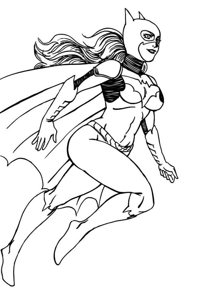 Batgirl coloring pages. Free Printable Batgirl coloring pages.