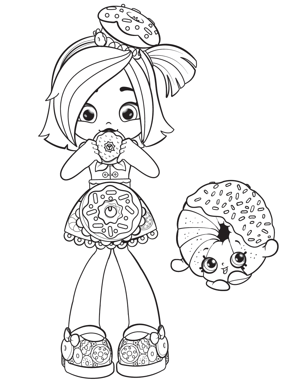 Shoppies Coloring Pages ⋆ coloring.rocks! | Cute coloring pages, Unicorn coloring  pages, Shopkin coloring pages