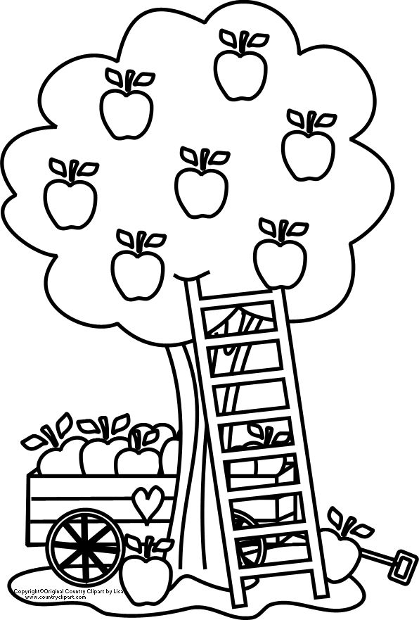 Drawing Apple tree #163782 (Nature) – Printable coloring pages