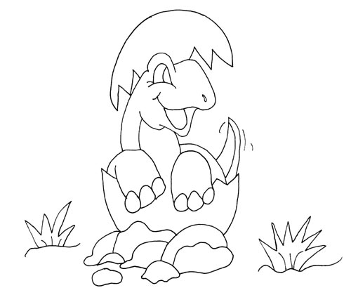 printable dinosaur egg coloring page - Clip Art Library