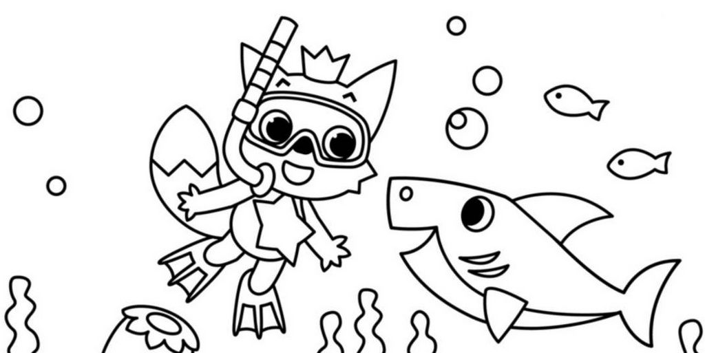 Baby Shark Pinkfong Coloring Pages is the first book to take fans behind  the s… | Desenhos para colorir, Desenhos infantis para colorir, Desenhos  fofos para colorir