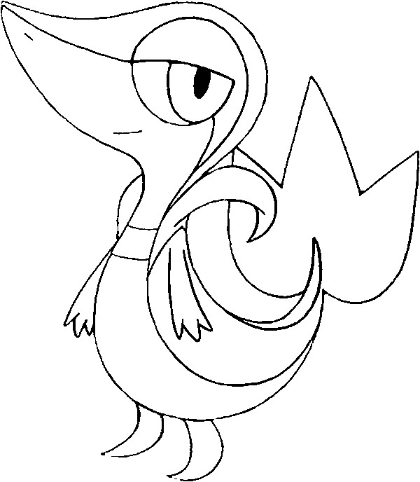 Coloring Pages Pokemon - Snivy - Drawings Pokemon