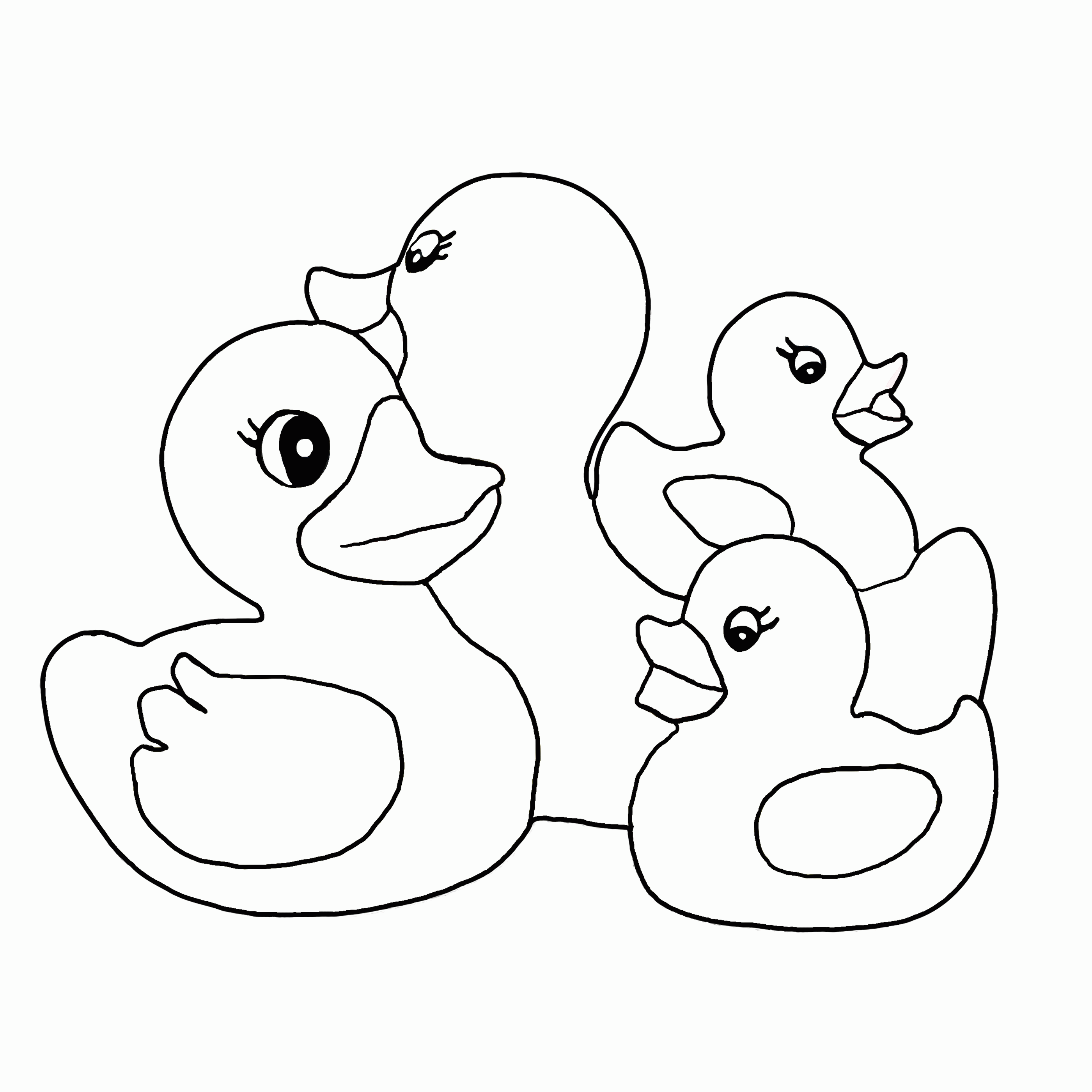 Ducks Coloring Pages Printable - Coloring Page