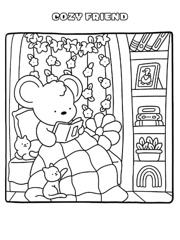 Desenhos Para Colorir Cozy Friend Em ...