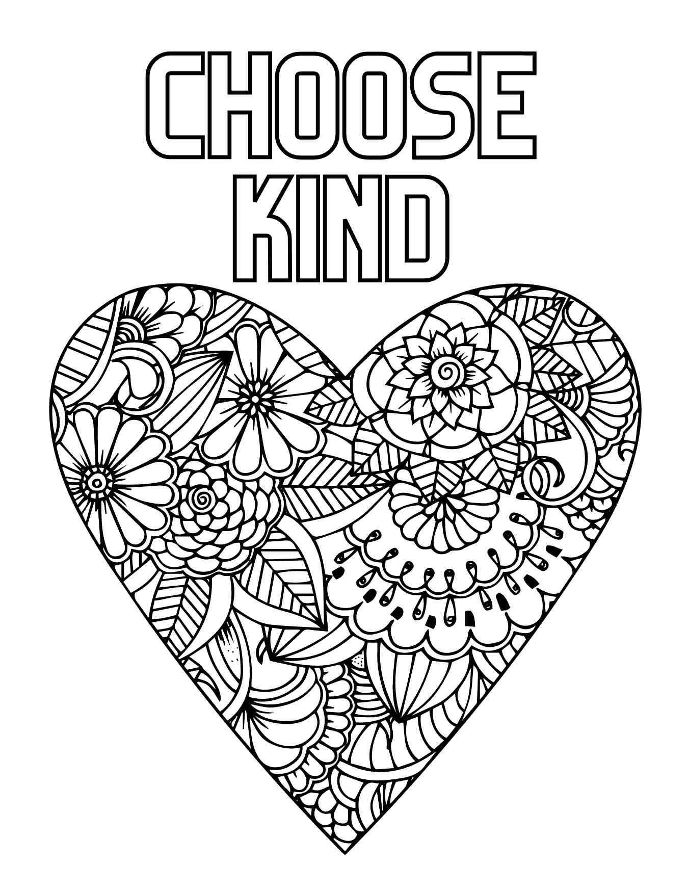 20 Free Kindness Coloring Pages