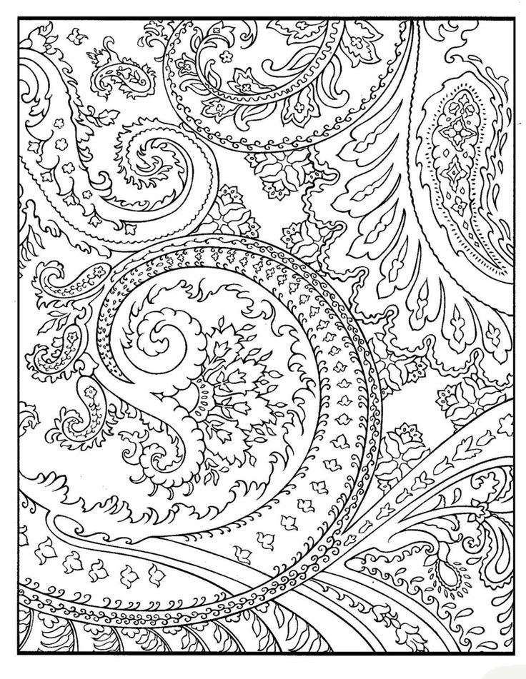 Pattern Coloring Pages - Best Coloring Pages For Kids | Geometric coloring  pages, Paisley coloring pages, Designs coloring books