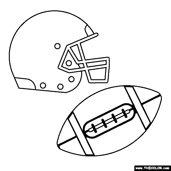 Football Online Coloring Pages | TheColor.com