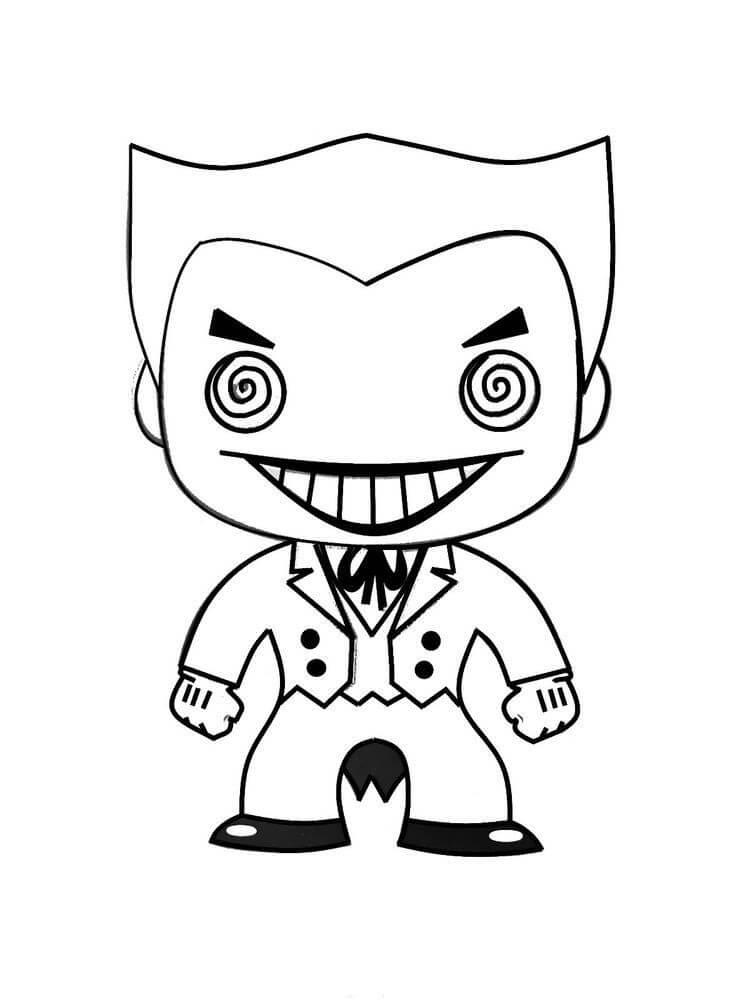 Joker Funko Coloring Page - Free Printable Coloring Pages for Kids