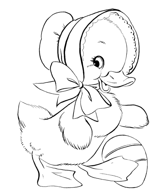 Cute Rubber Duck Coloring Pages - Get Coloring Pages