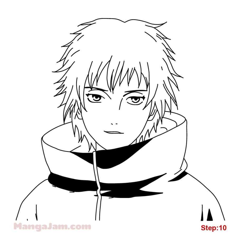 How to Draw Sasori from Naruto - MANGAJAM.com | Naruto drawings, Anime  sketch, Drawings