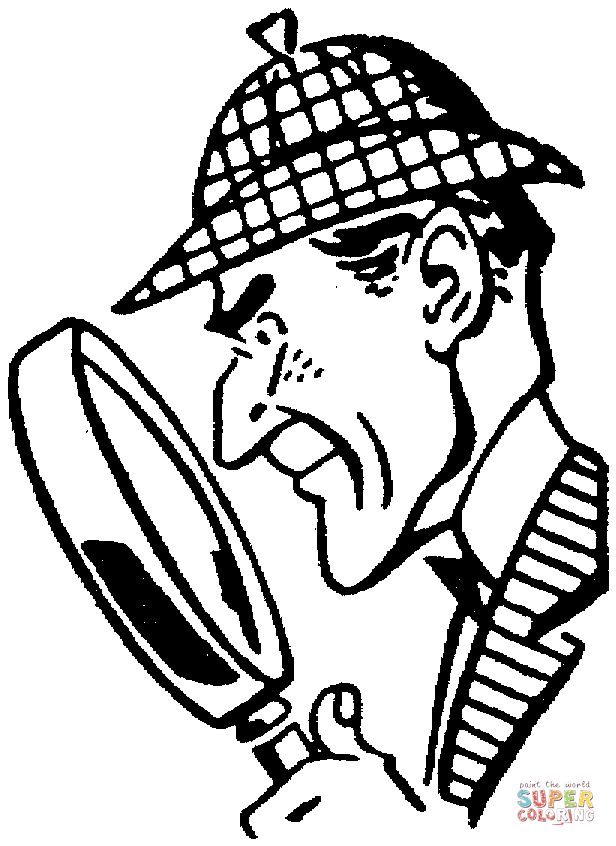 Sherlock Holmes coloring page | Free Printable Coloring Pages