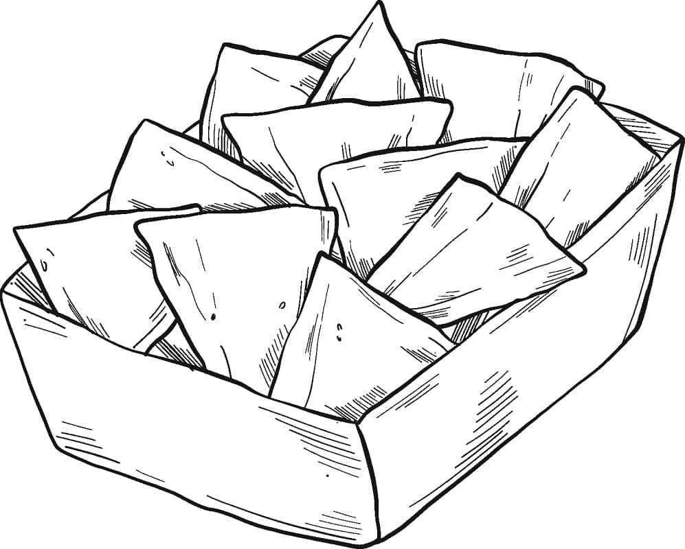 Free Nachos to Print Coloring Page - Free Printable Coloring Pages for Kids