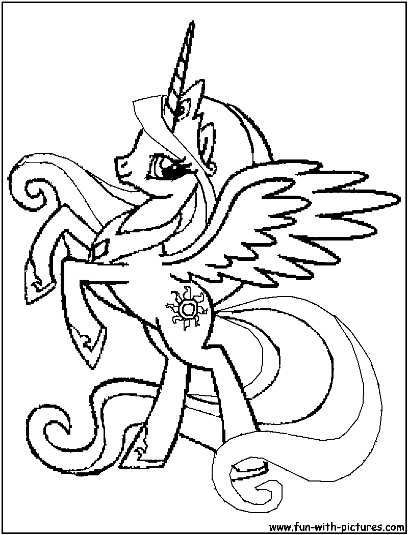 Mylittlepony Princesscelestia Coloring Page