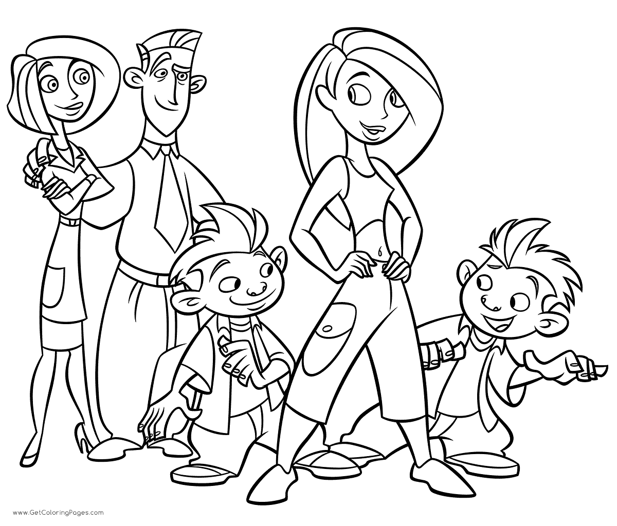 Kim Possible Free Printable Coloring Pages - Kim Possible Coloring Pages - Coloring  Pages For Kids And Adults