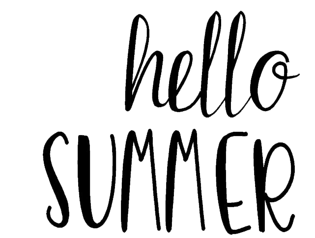 Hello Summer Stencil 5