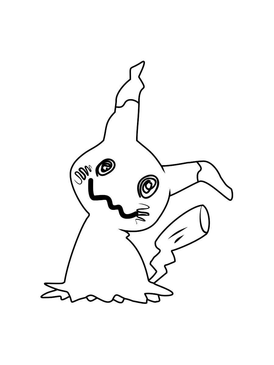 Pokemon Mimikyu coloring pages - Free ...