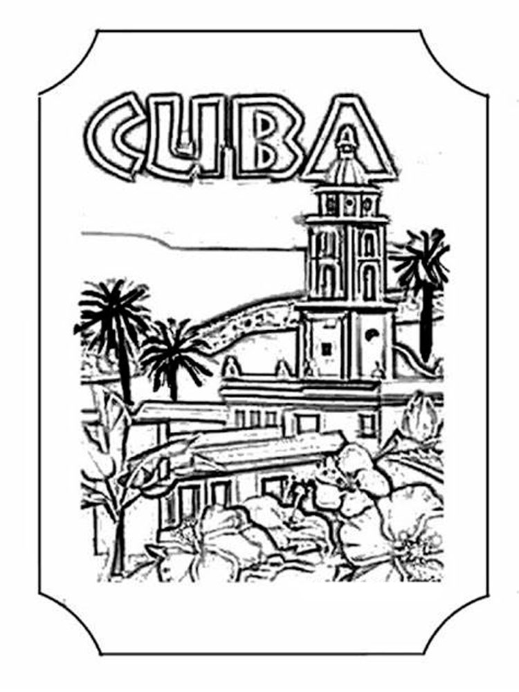 Cuba coloring pages. Download and print Cuba coloring pages