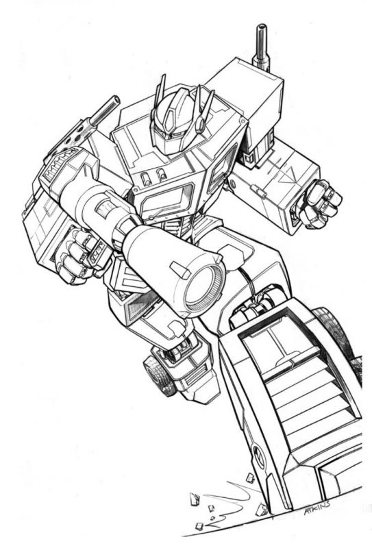 Transformers Optimus Prime Coloring Pages | Coloring Pages Kids ...