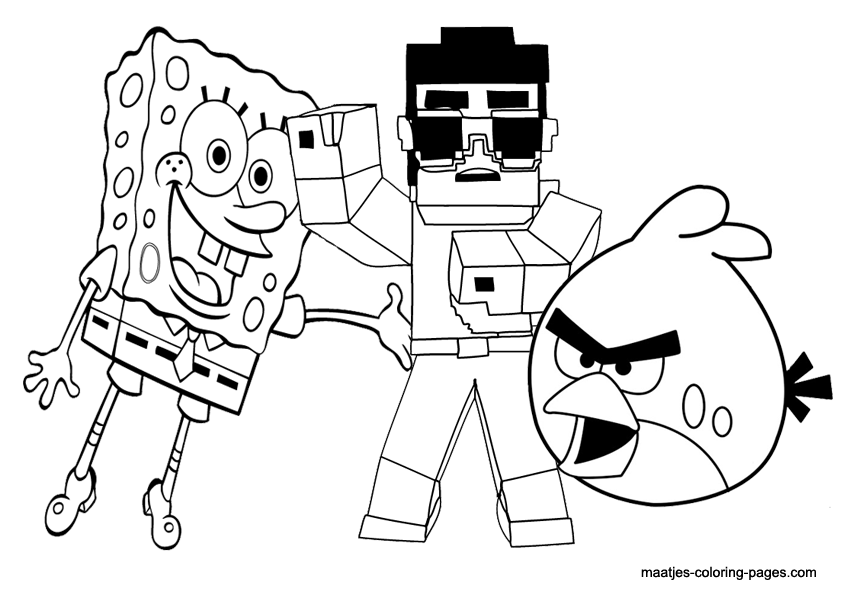 Minecraft Creeper Coloring Pages | Printable Coloring Sheet ...