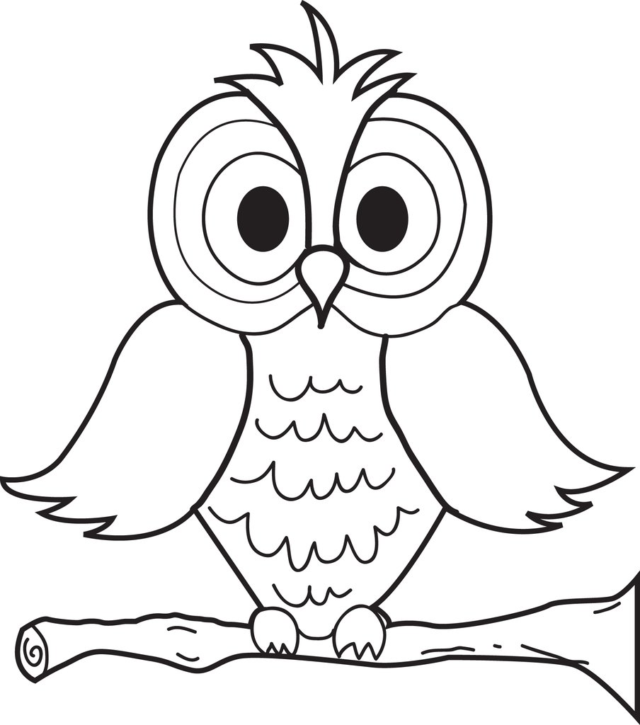 Cartoon Owl Coloring Page_1024x1024 Halloween Page Photo Ideas Book Barn  Great Horned Pictures – Stephenbenedictdyson