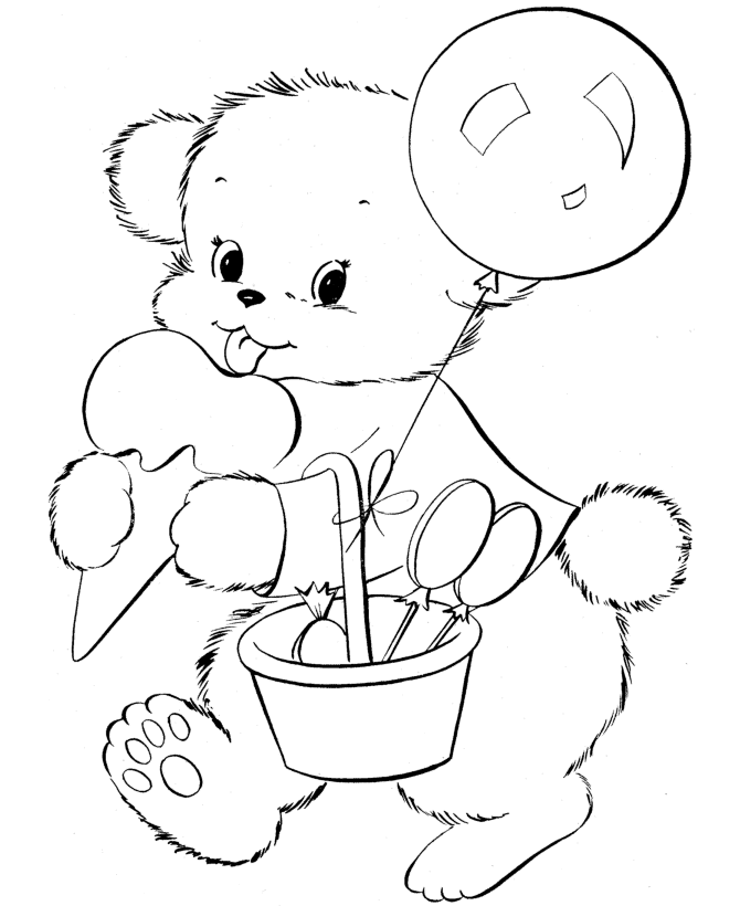 Christmas Teddy Bear Coloring Pages - Ð¡oloring Pages For All Ages