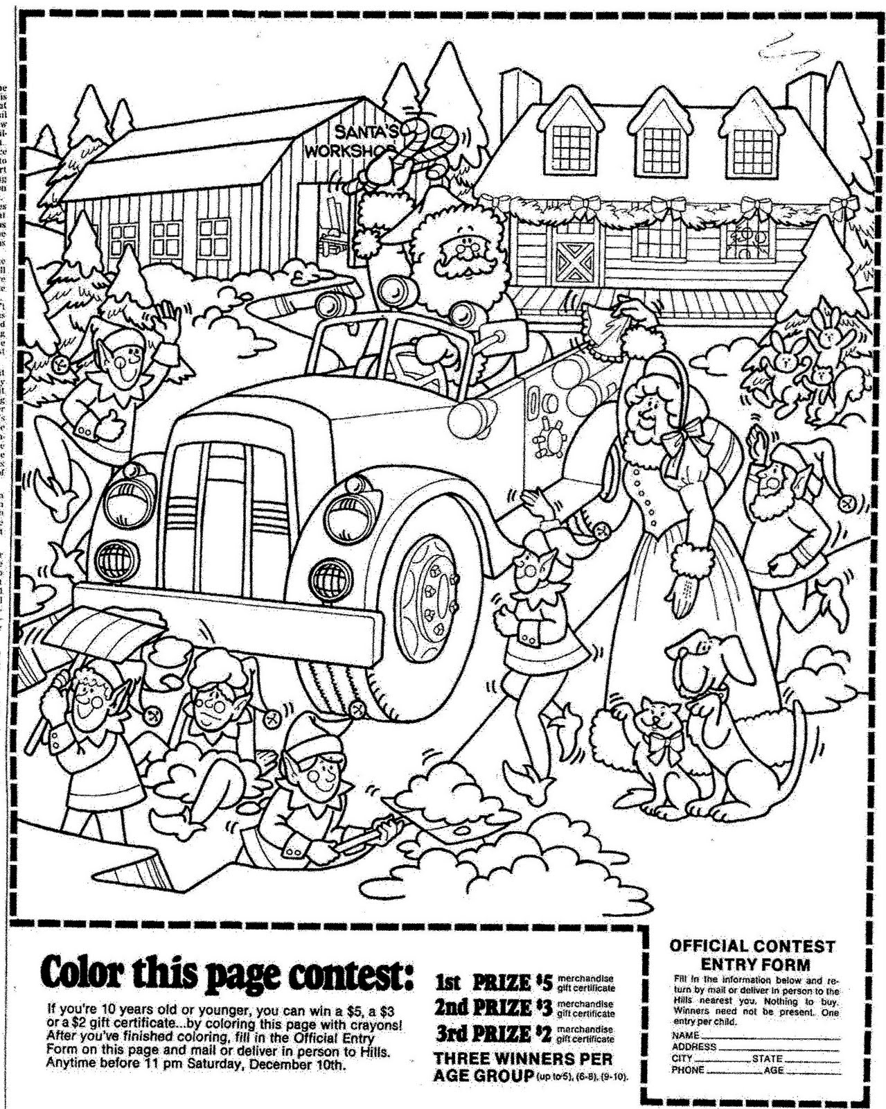 Coloring Contest Page