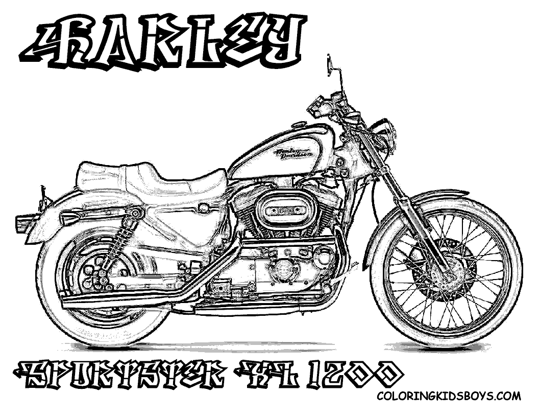 Harley Davidson Coloring Book