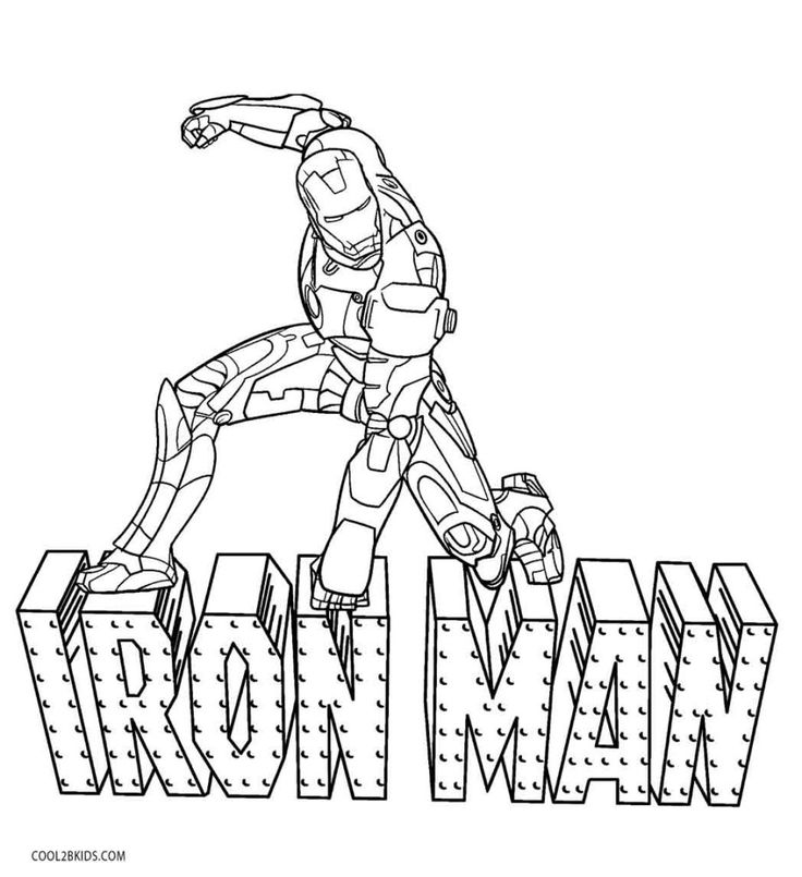 Printable Iron Man Coloring Pages For Kids