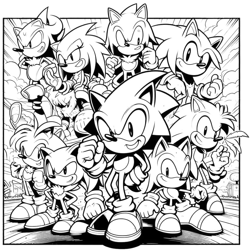 Sonic the Hedgehog Coloring Pages - 44 ...