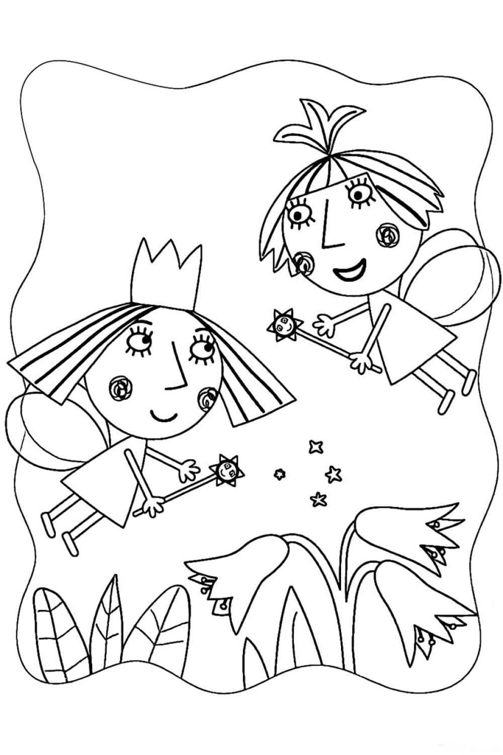 Ben and Holly coloring pages - Printable coloring pages