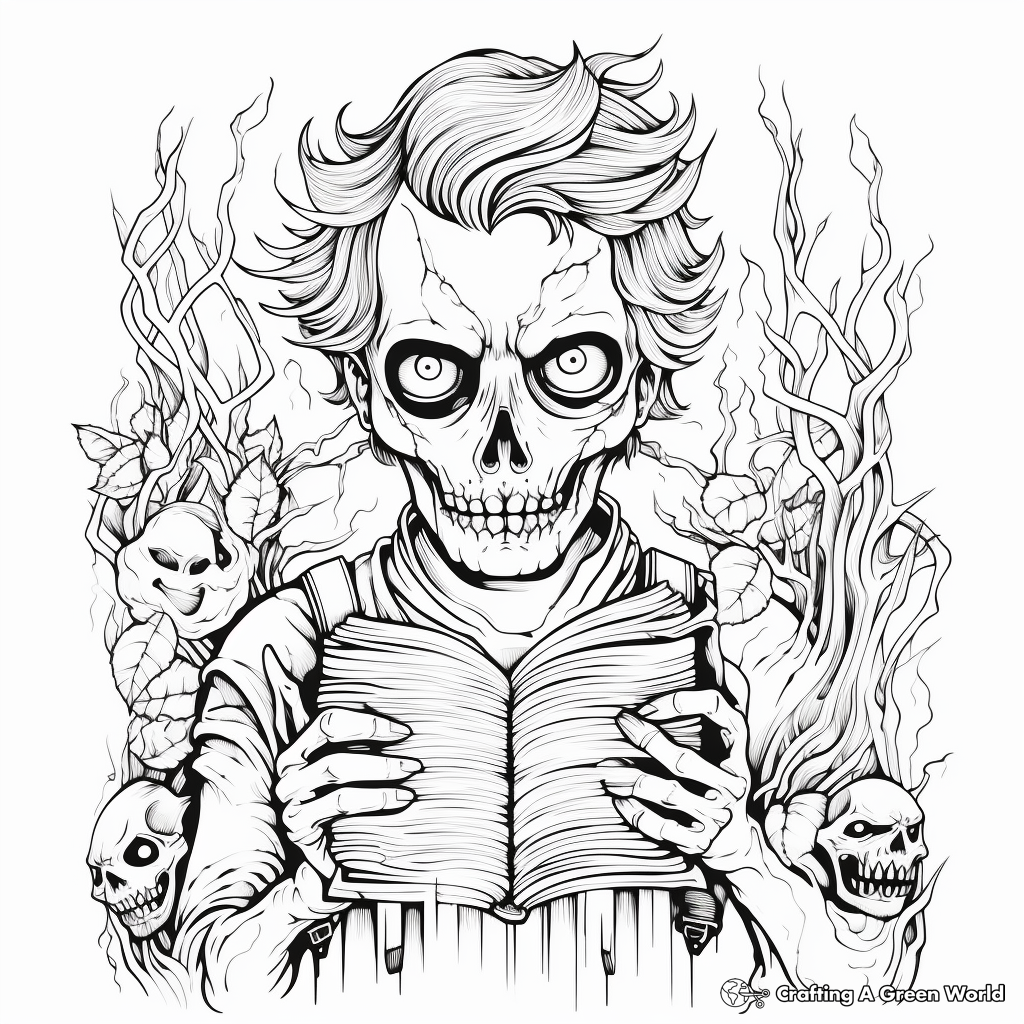 Horror Coloring Pages - Free & Printable!