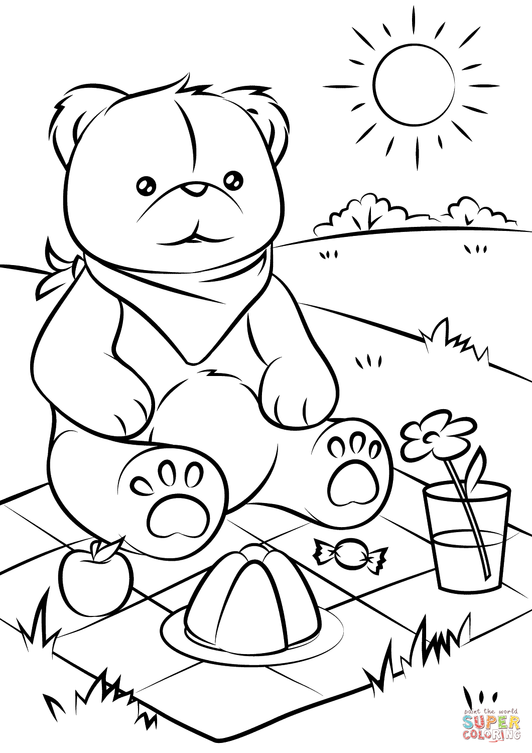 Teddy Bears' Picnic coloring page ...