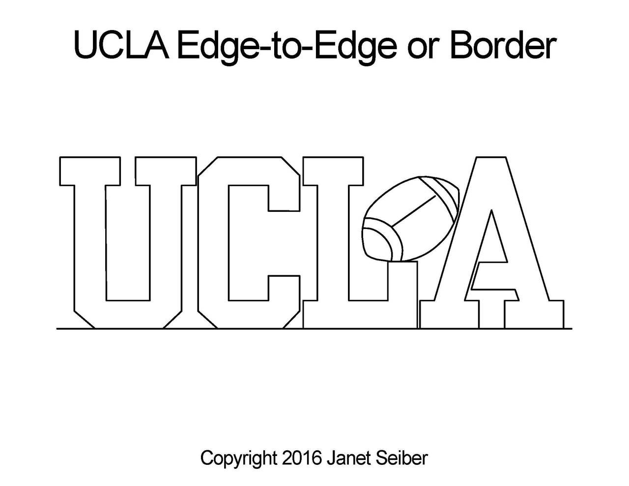UCLA Edge-to-Edge / Border by Janet Seiber For Sale