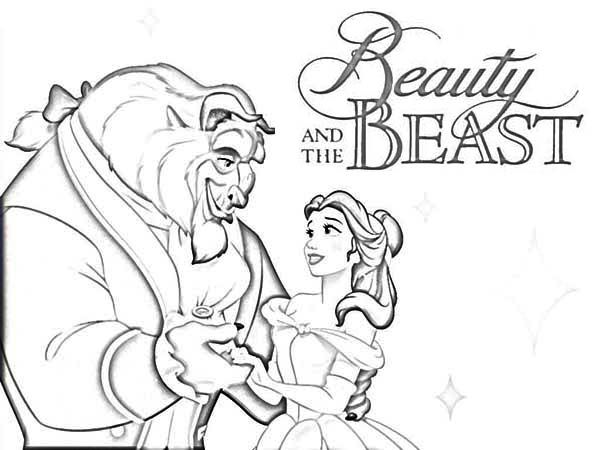 Beauty And The Beast - Coloring Pages for Kids and for Adults